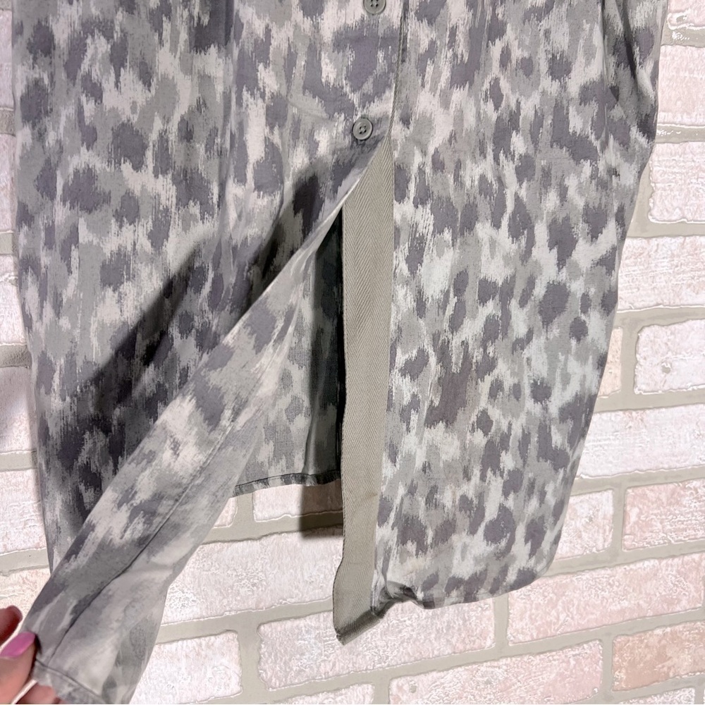 Cloth & Stone Leopard Print Split Back Sleeveless Top Size S - Picture 10 of 10